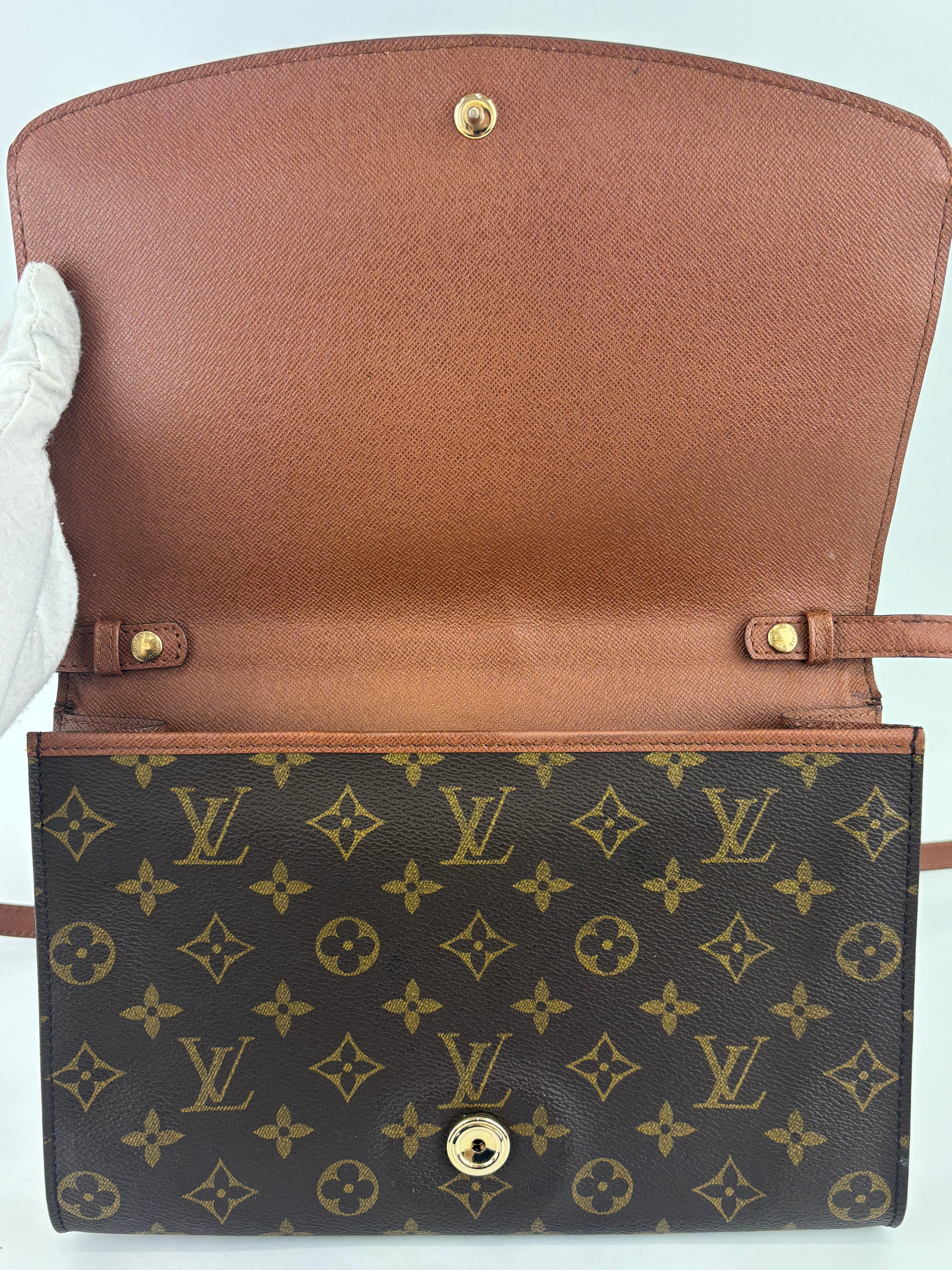Vintage Monogram Bordeaux 2-Way Shoulder Bag & Clutch