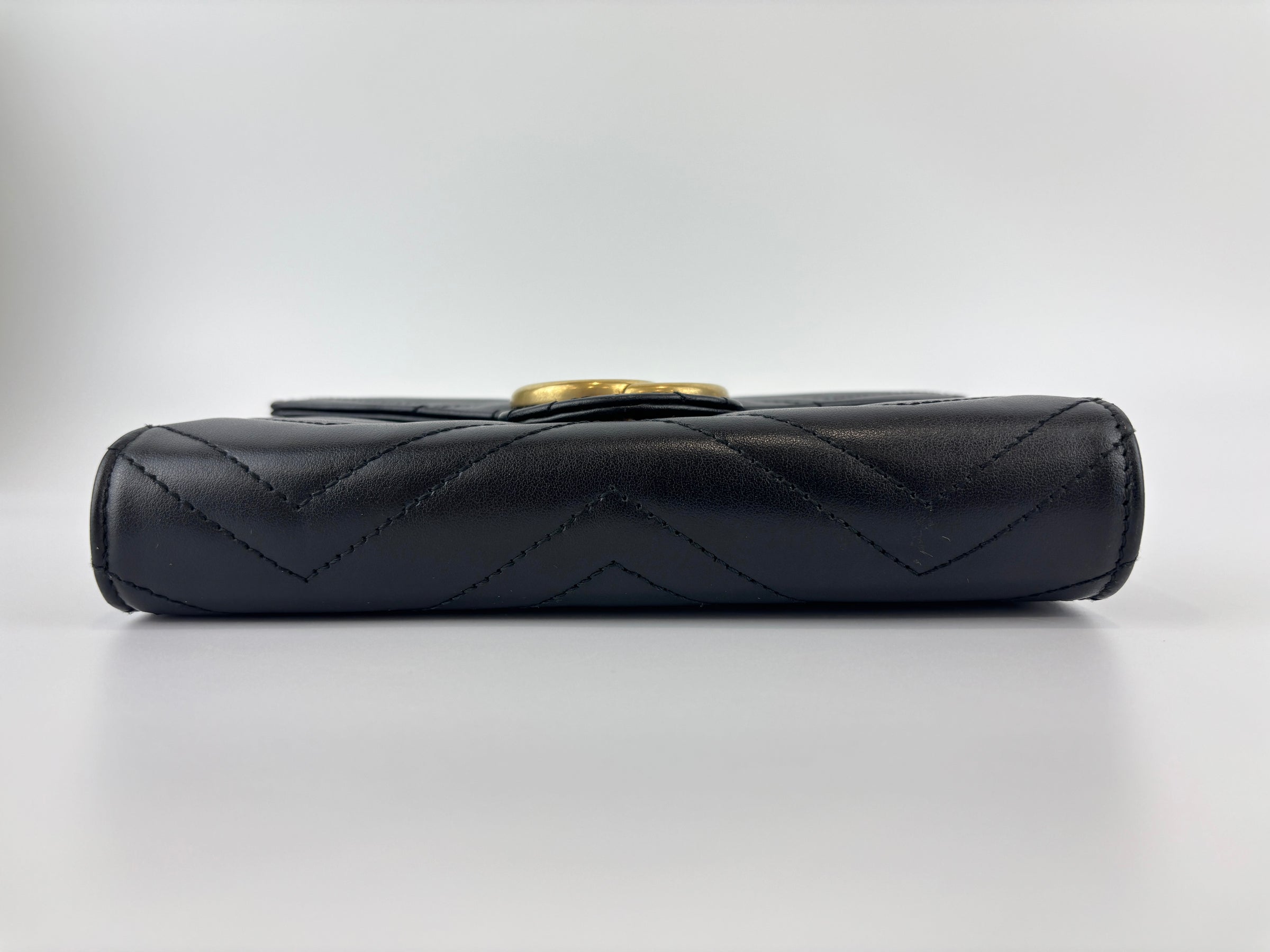 GG Marmont Matelasse Calfskin Wallet On Chain Crossbody Bag