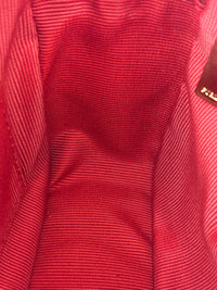 Mini Brava Crossbody Bag in Red Textured Leather