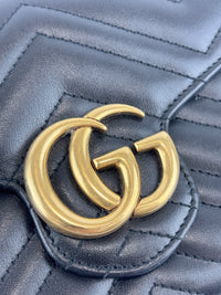 GG Marmont Matelasse Calfskin Wallet On Chain Crossbody Bag