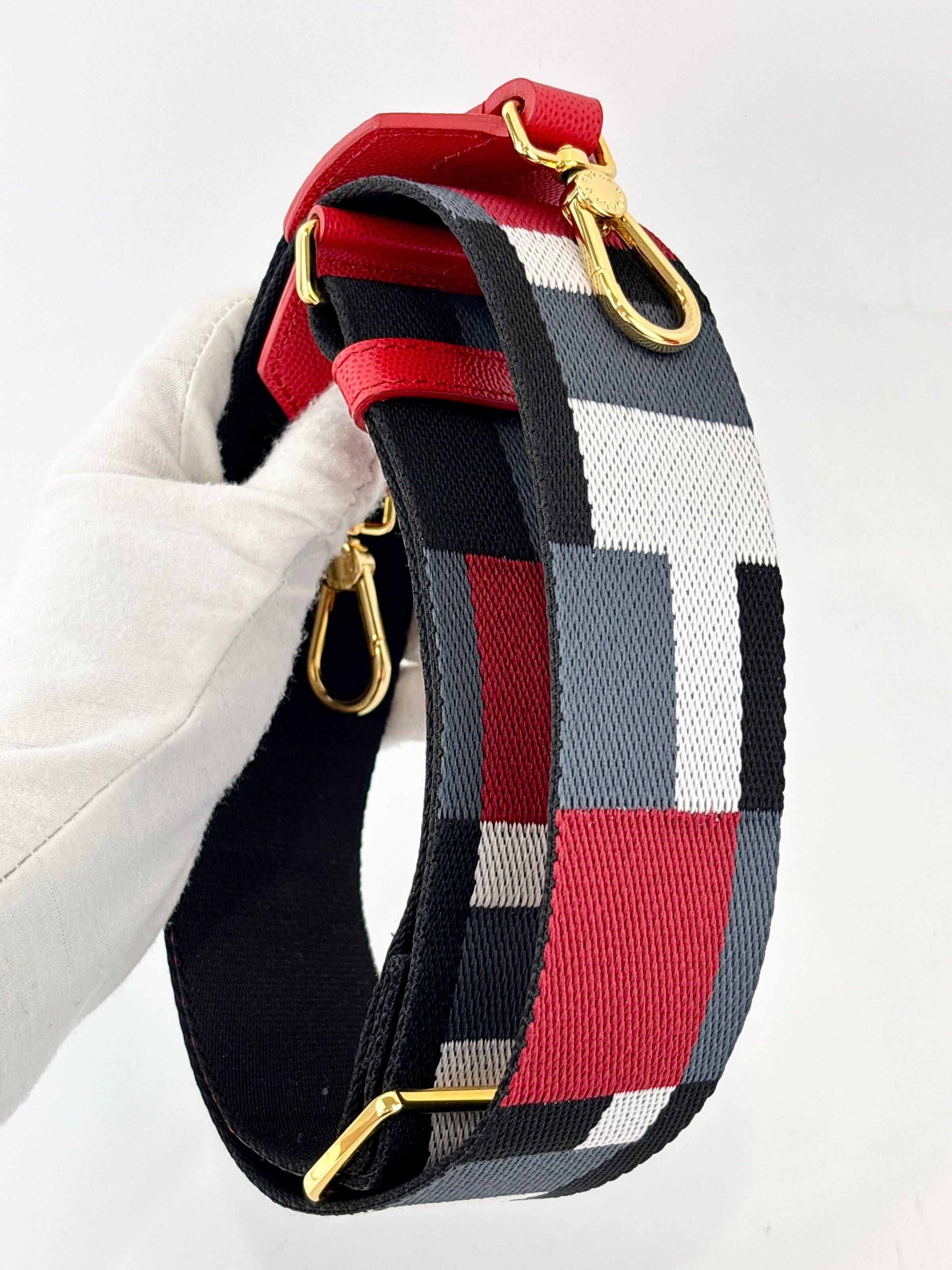 Mini Brava Crossbody Bag in Red Textured Leather