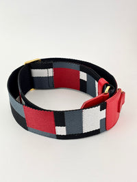 Mini Brava Crossbody Bag in Red Textured Leather