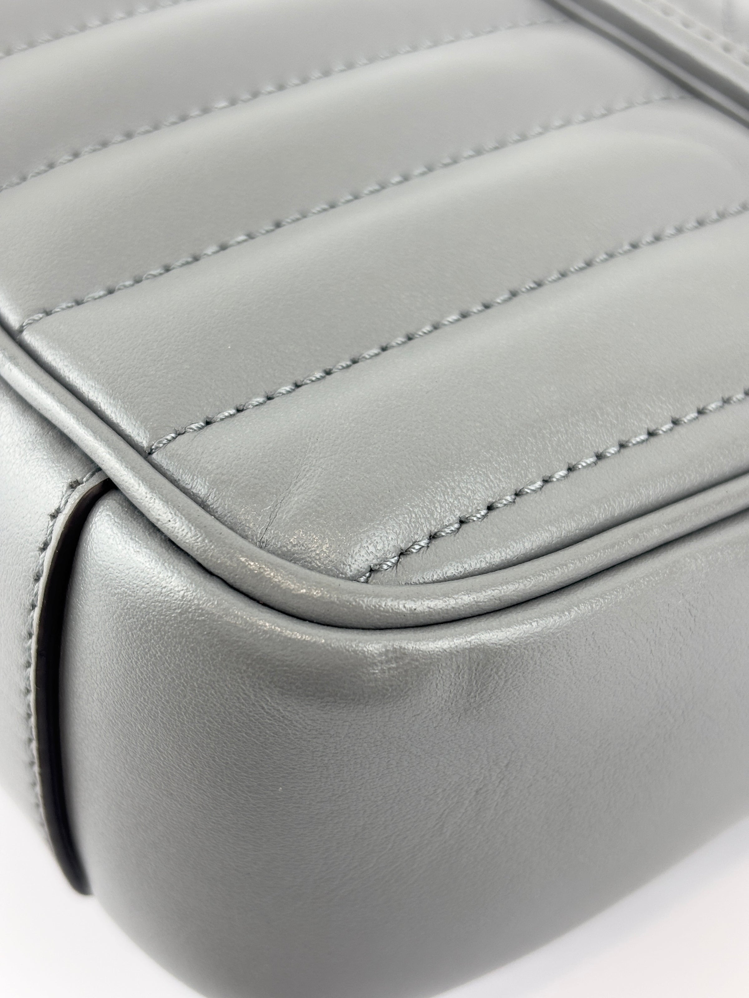 446774 Grey Aria GG Marmont Matelasse Shoulder Bag