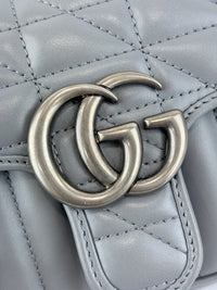 446774 Grey Aria GG Marmont Matelasse Shoulder Bag