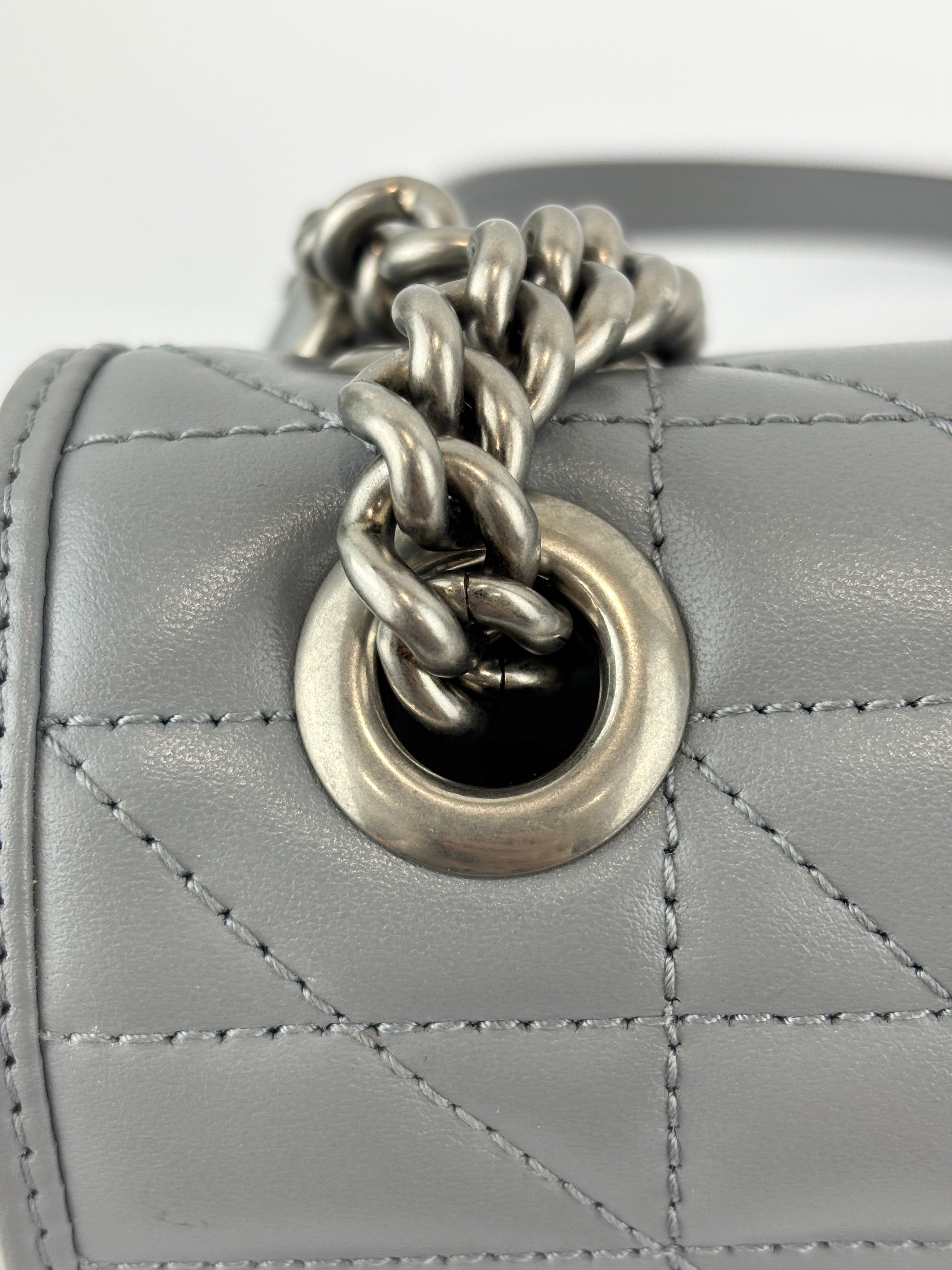 446774 Grey Aria GG Marmont Matelasse Shoulder Bag