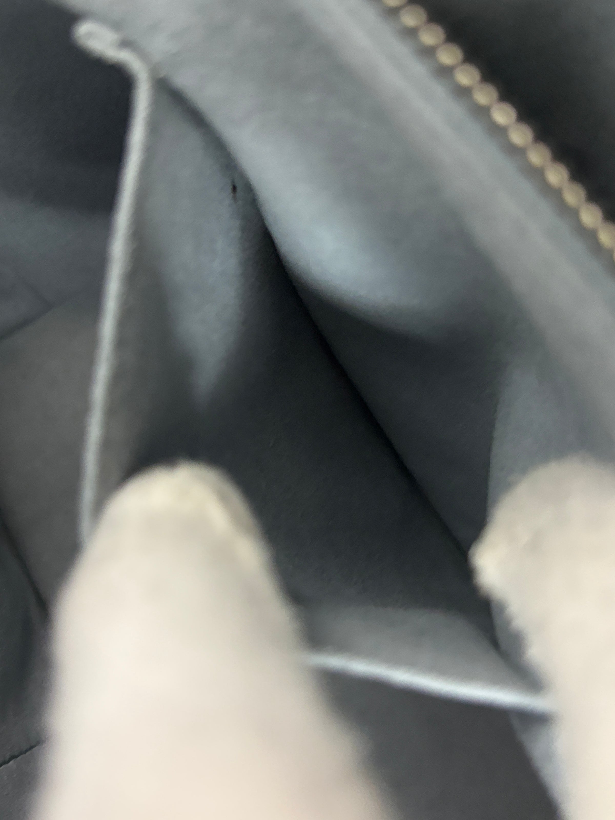 Maestra Embossed Leather Backpack in Grey