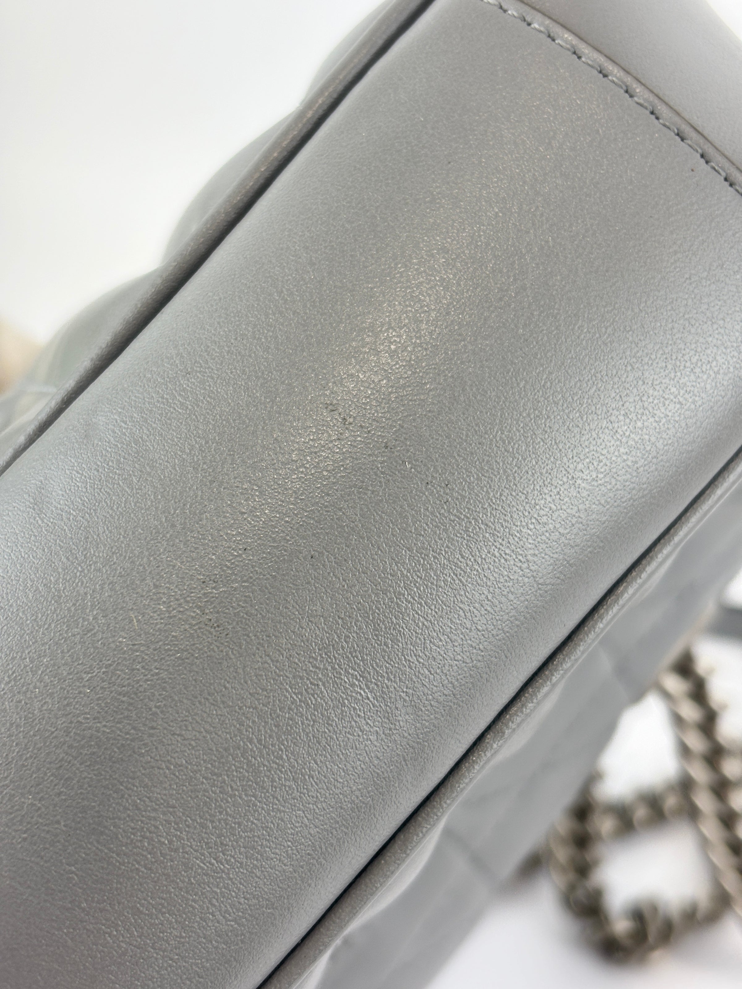 446774 Grey Aria GG Marmont Matelasse Shoulder Bag