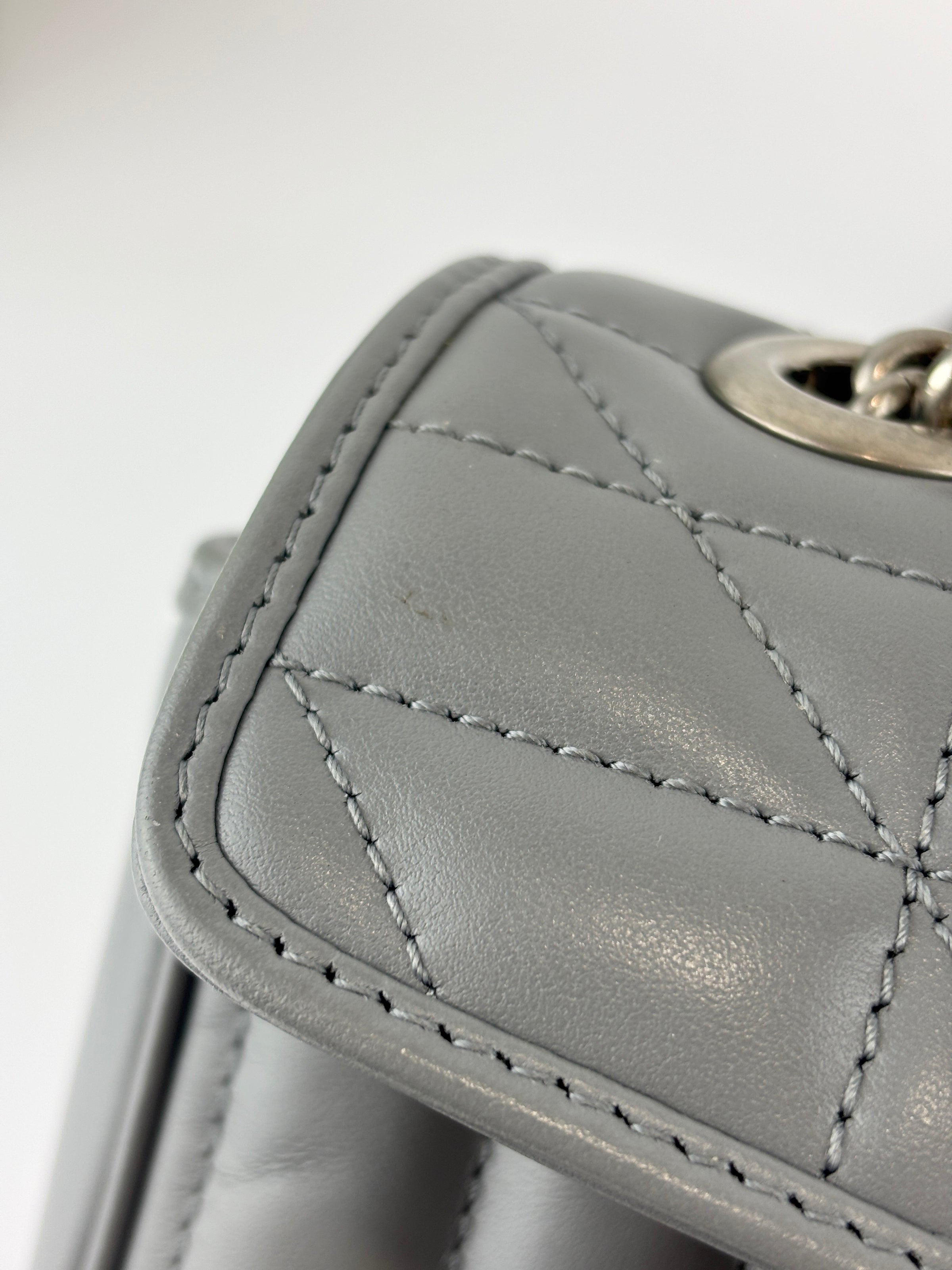 446774 Grey Aria GG Marmont Matelasse Shoulder Bag