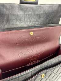 Reissue 226 Flap Bag in Black Aged Calfskin GHW - Glampot