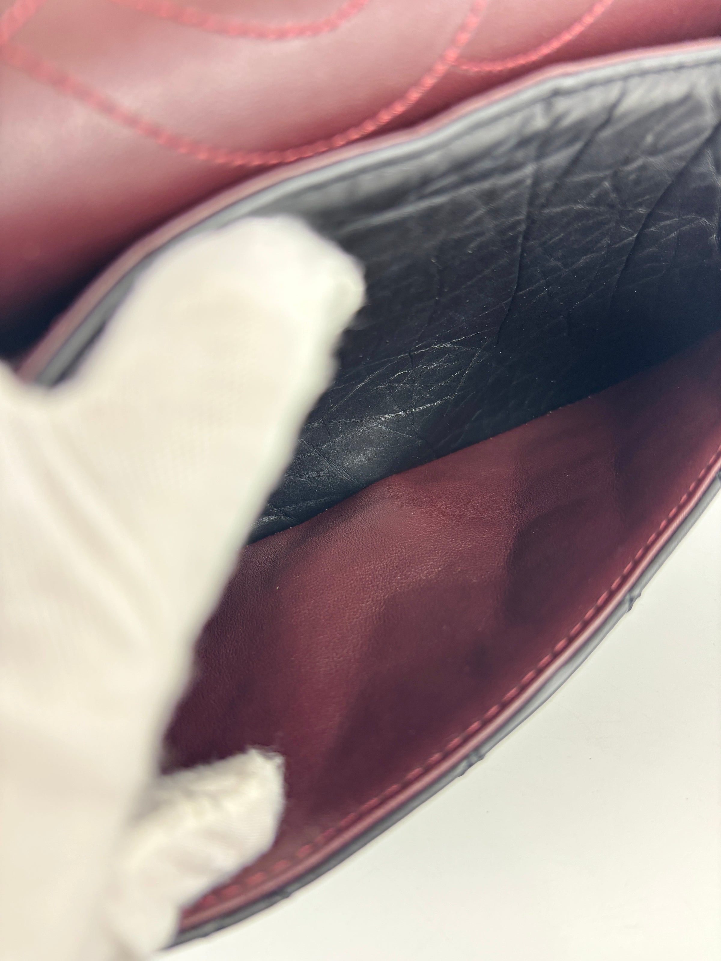 Reissue 226 Flap Bag in Black Aged Calfskin GHW - Glampot