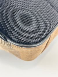 Check Cotton Canvas and Leather Paddy Compact Bum Bag