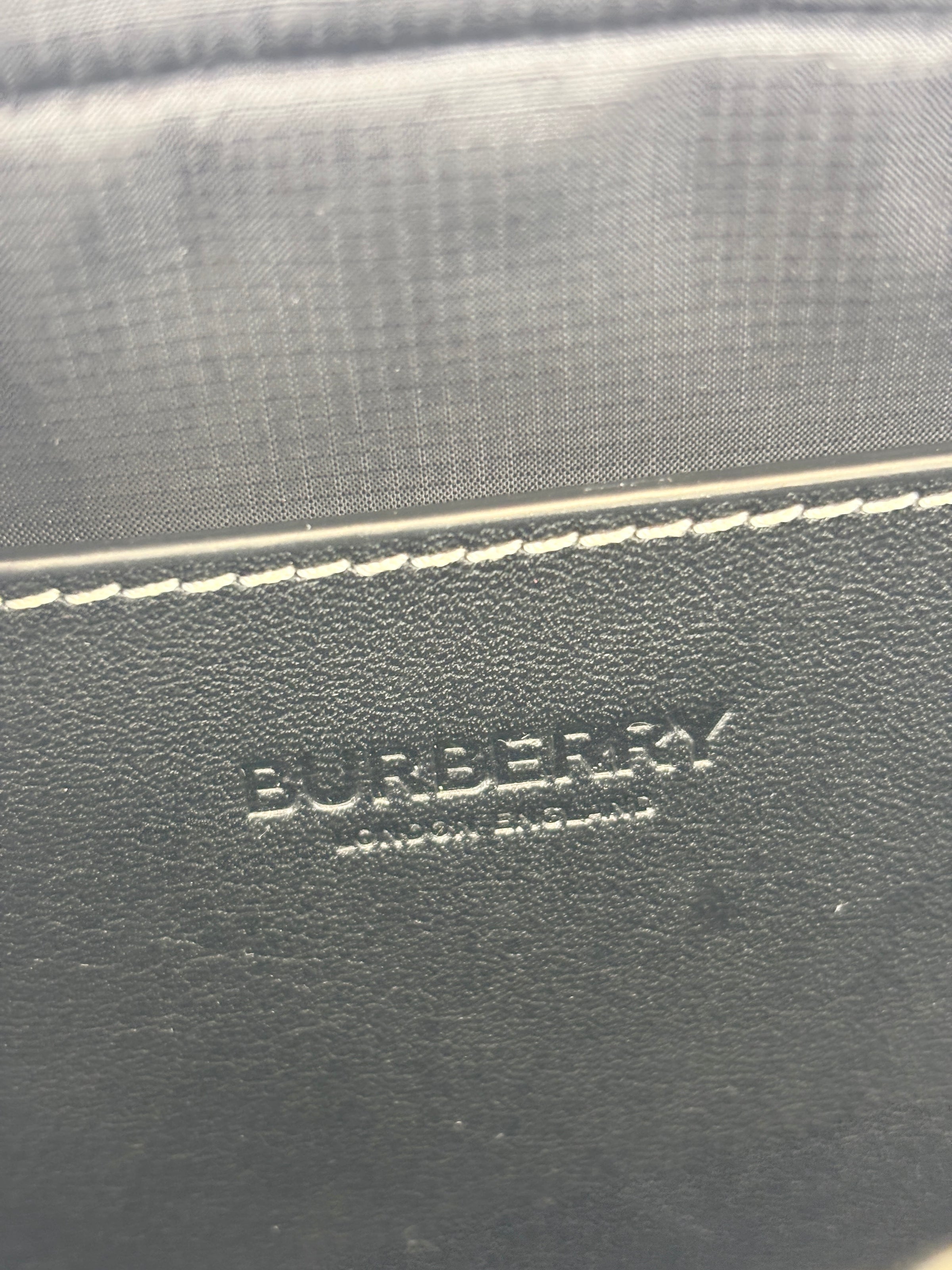 Check Cotton Canvas and Leather Paddy Compact Bum Bag