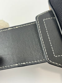 Check Cotton Canvas and Leather Paddy Compact Bum Bag
