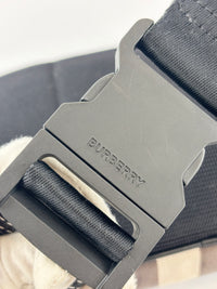 Check Cotton Canvas and Leather Paddy Compact Bum Bag