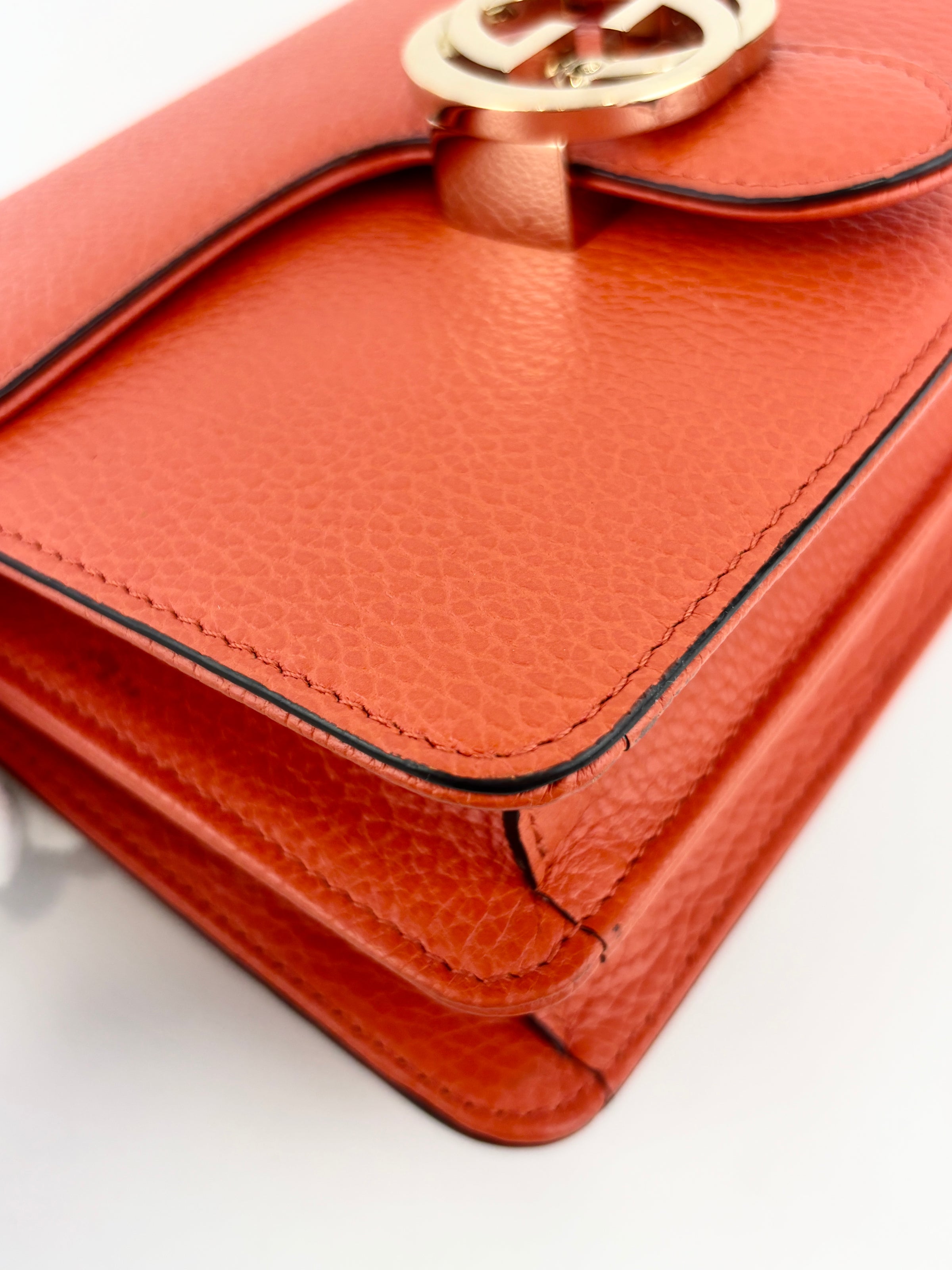 Small Dollar Calfskin Interlocking G Crossbody Bag