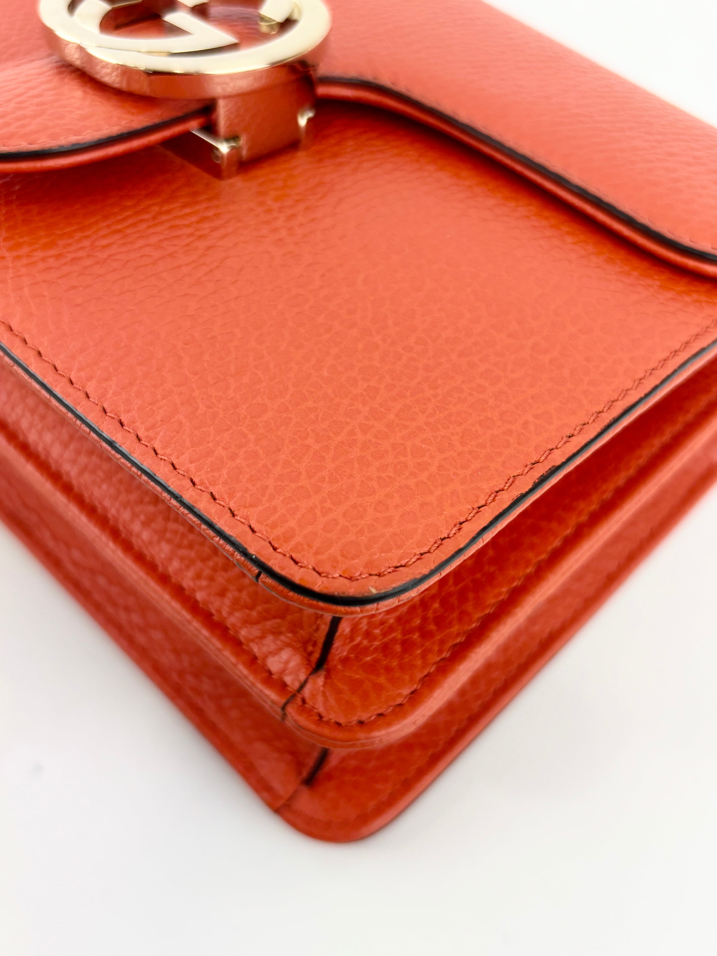 Small Dollar Calfskin Interlocking G Crossbody Bag