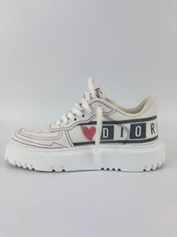 Dioramour Dior Addict Sneakers in Calfskin and Technical Fabric Size 38