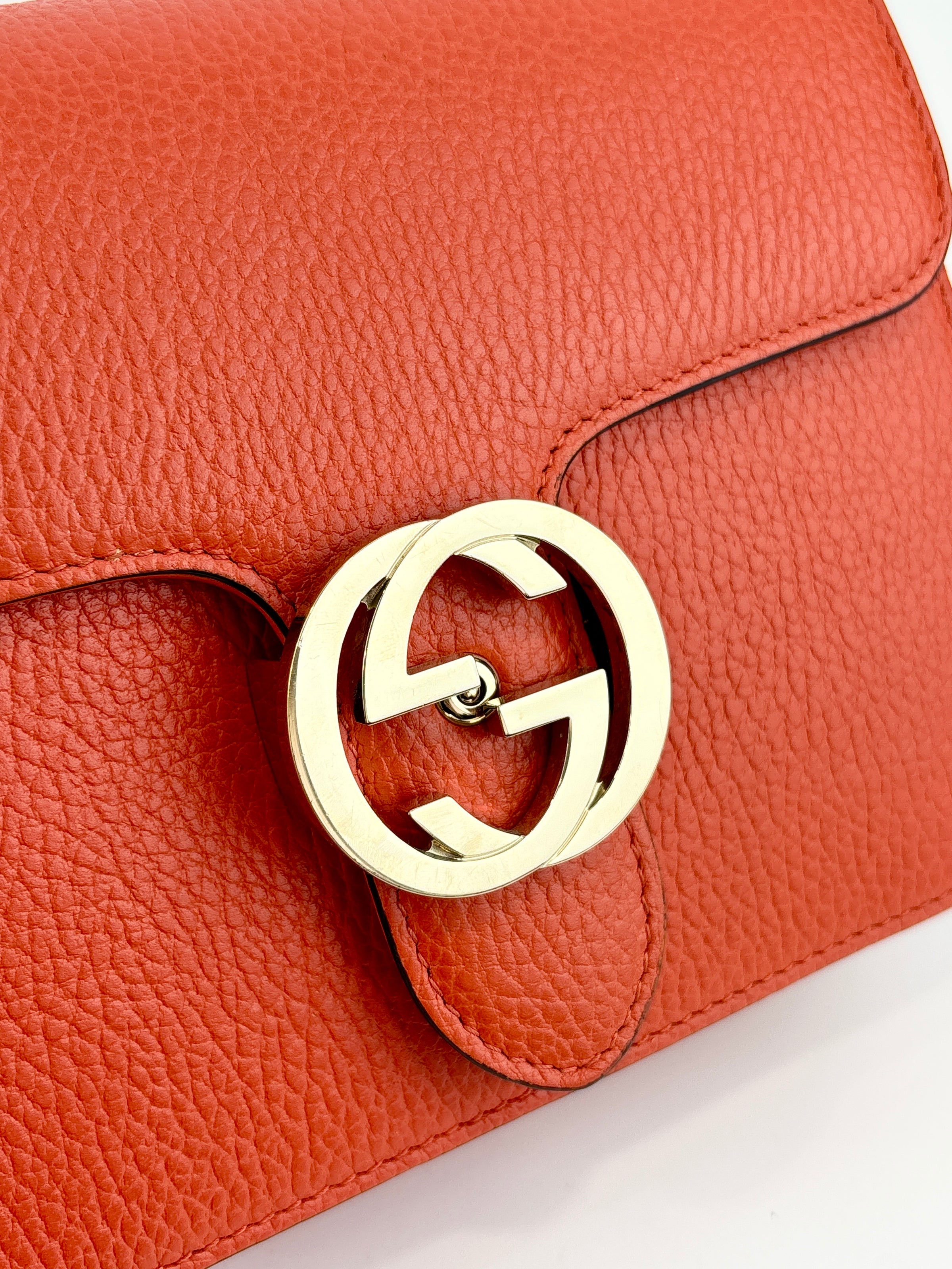 Small Dollar Calfskin Interlocking G Crossbody Bag