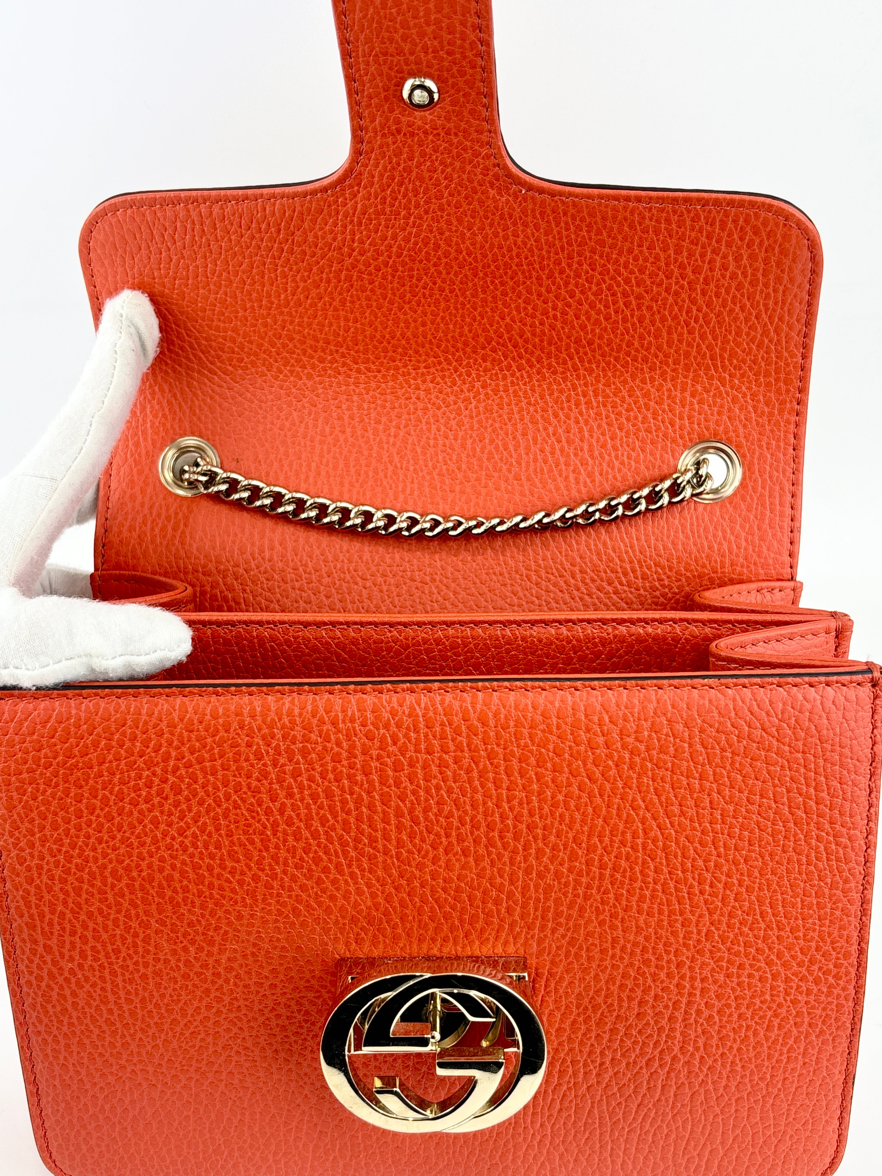 Gucci Small Dollar Calfskin Interlocking G Crossbody Bag – Glampot