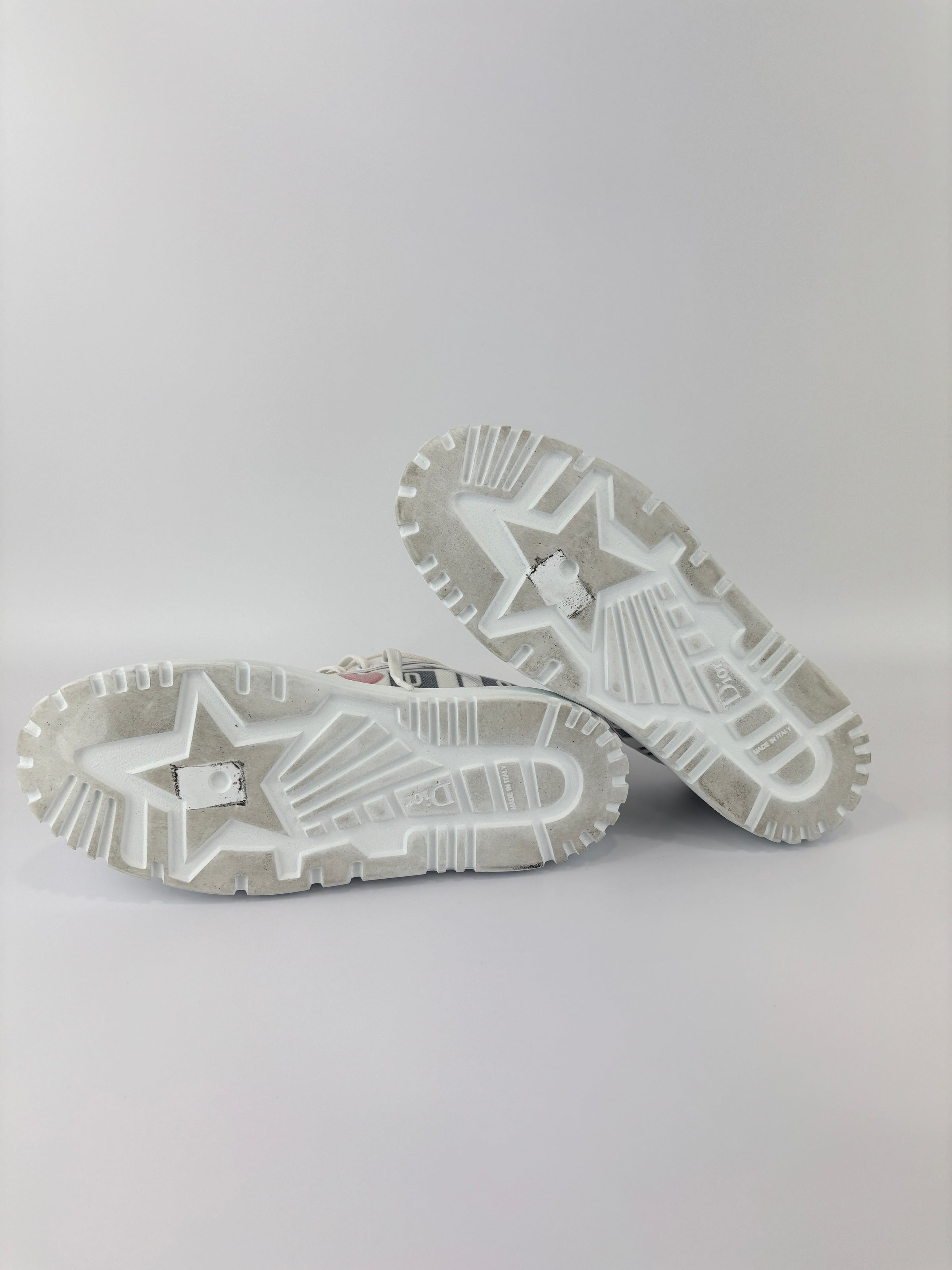 Dioramour Dior Addict Sneakers in Calfskin and Technical Fabric Size 38
