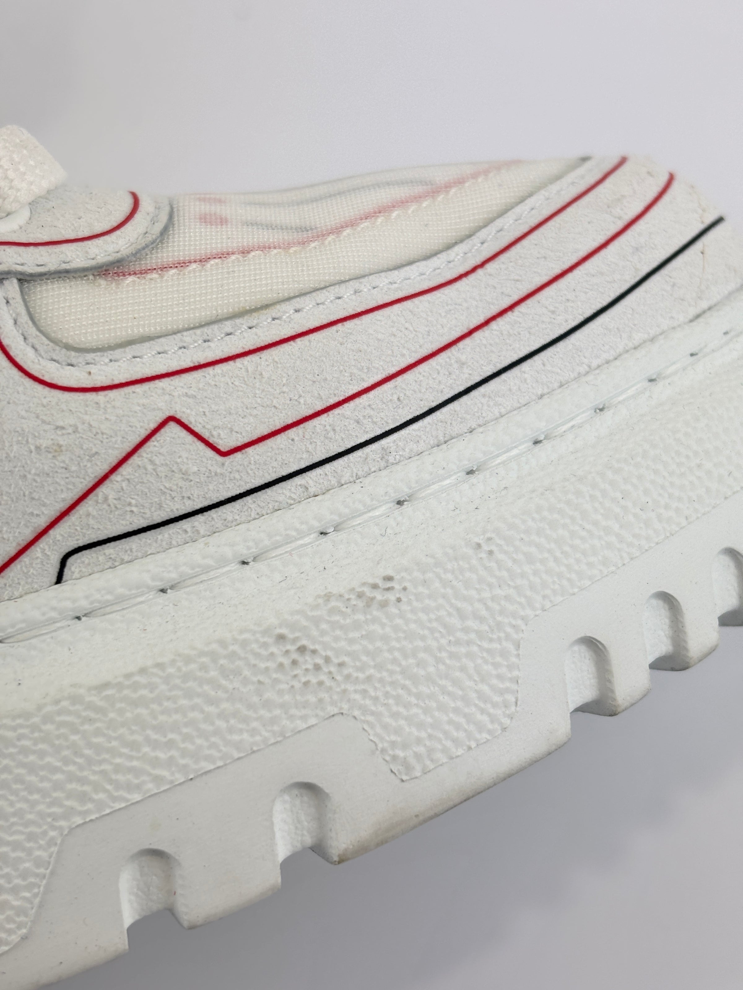 Dioramour Dior Addict Sneakers in Calfskin and Technical Fabric Size 38