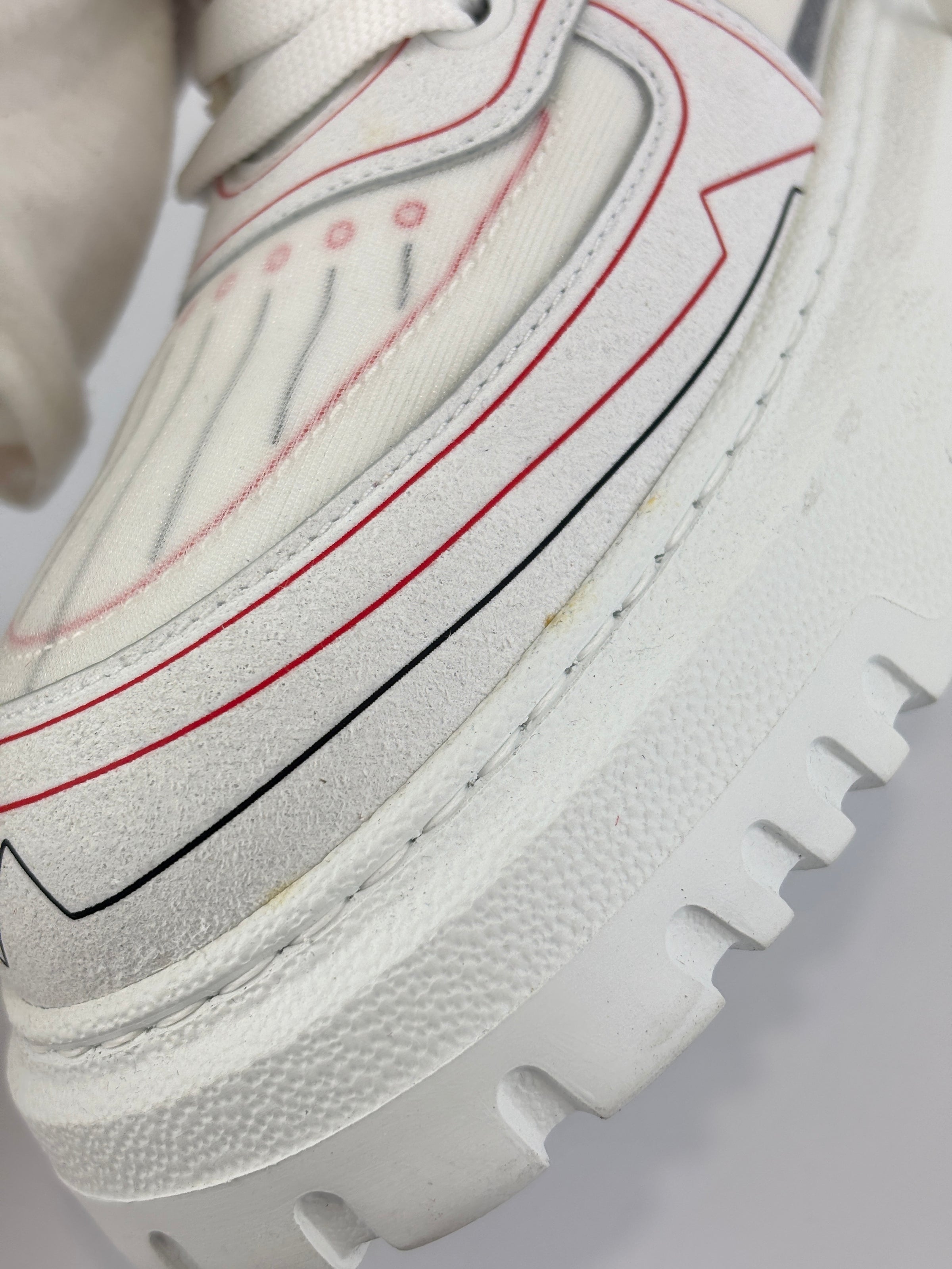 Dioramour Dior Addict Sneakers in Calfskin and Technical Fabric Size 38