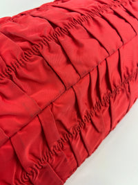 Tessuto Gaufre Nylon Tote in Red