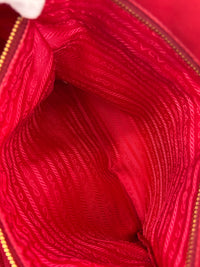 Tessuto Gaufre Nylon Tote in Red