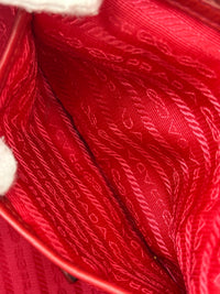 Tessuto Gaufre Nylon Tote in Red