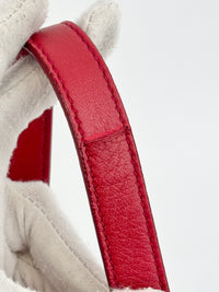 Tessuto Gaufre Nylon Tote in Red
