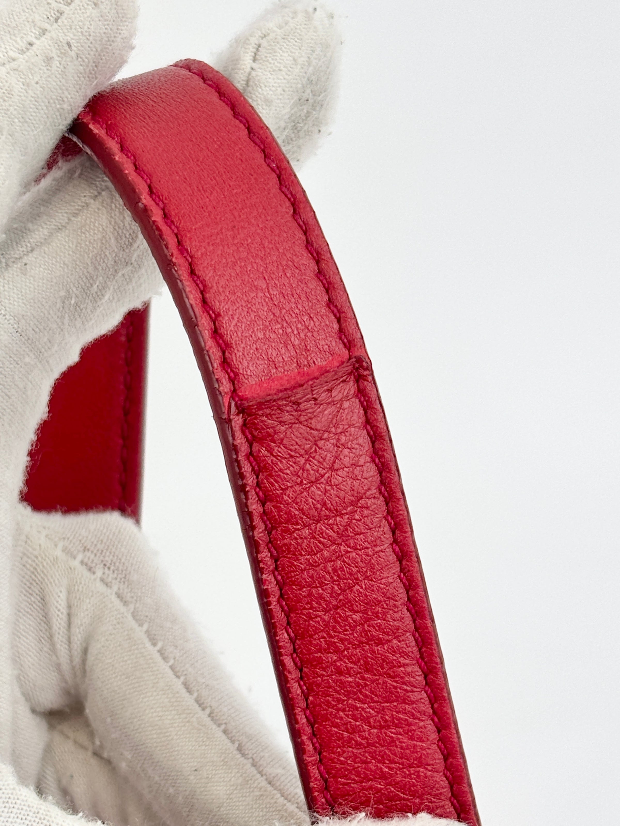 Tessuto Gaufre Nylon Tote in Red
