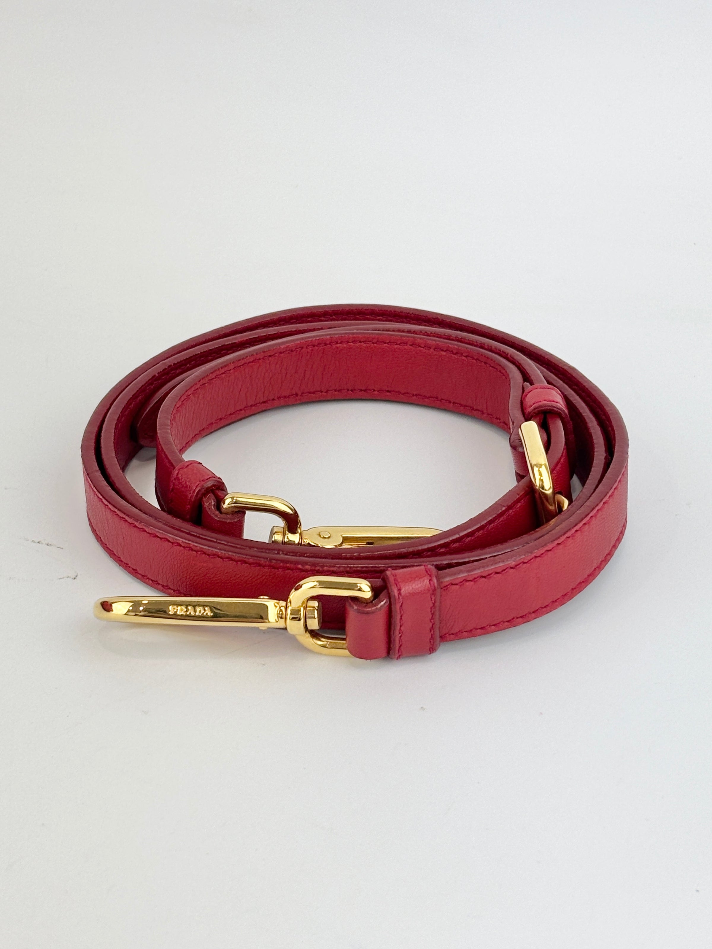 Tessuto Gaufre Nylon Tote in Red