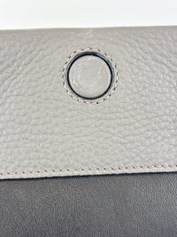 1BD052 Vitello Daino Leather Shoulder Bag Marmo Grey
