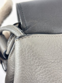 1BD052 Vitello Daino Leather Shoulder Bag Marmo Grey