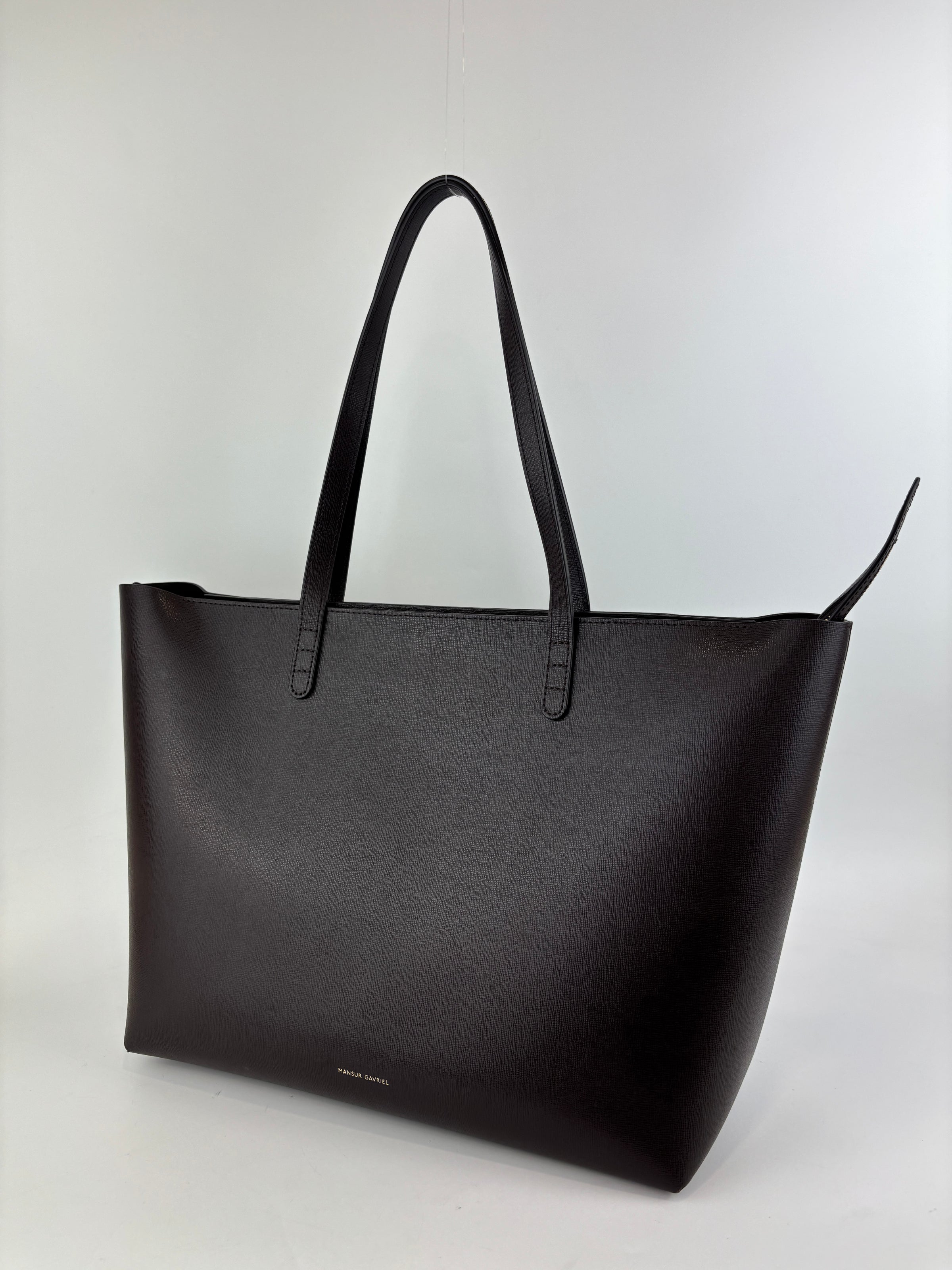 Small Zip Tote Bag in Mocha