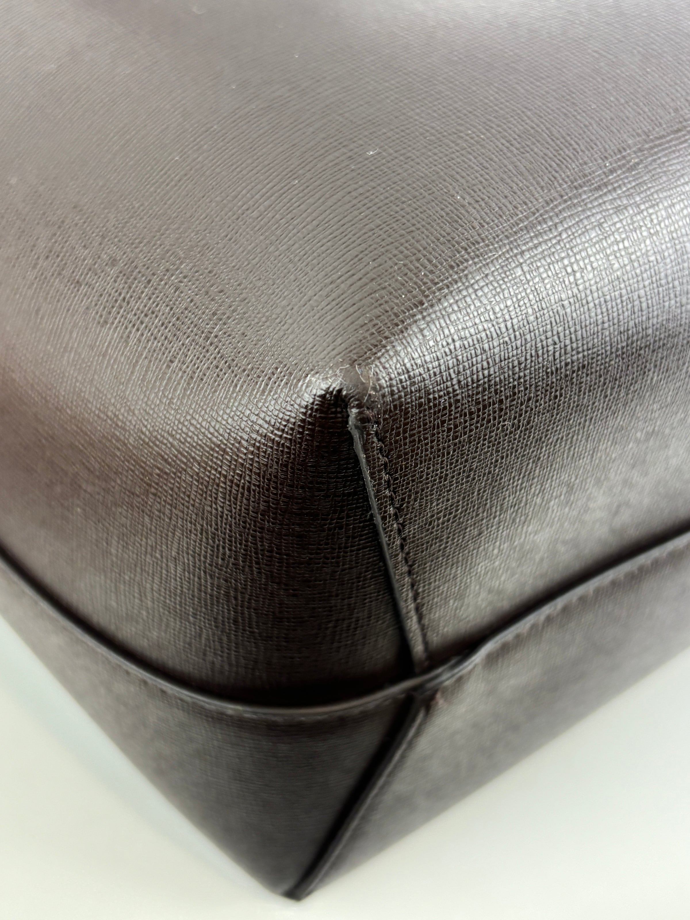 Small Zip Tote Bag in Mocha