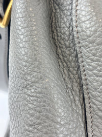 1BD052 Vitello Daino Leather Shoulder Bag Marmo Grey