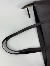 Small Zip Tote Bag in Mocha