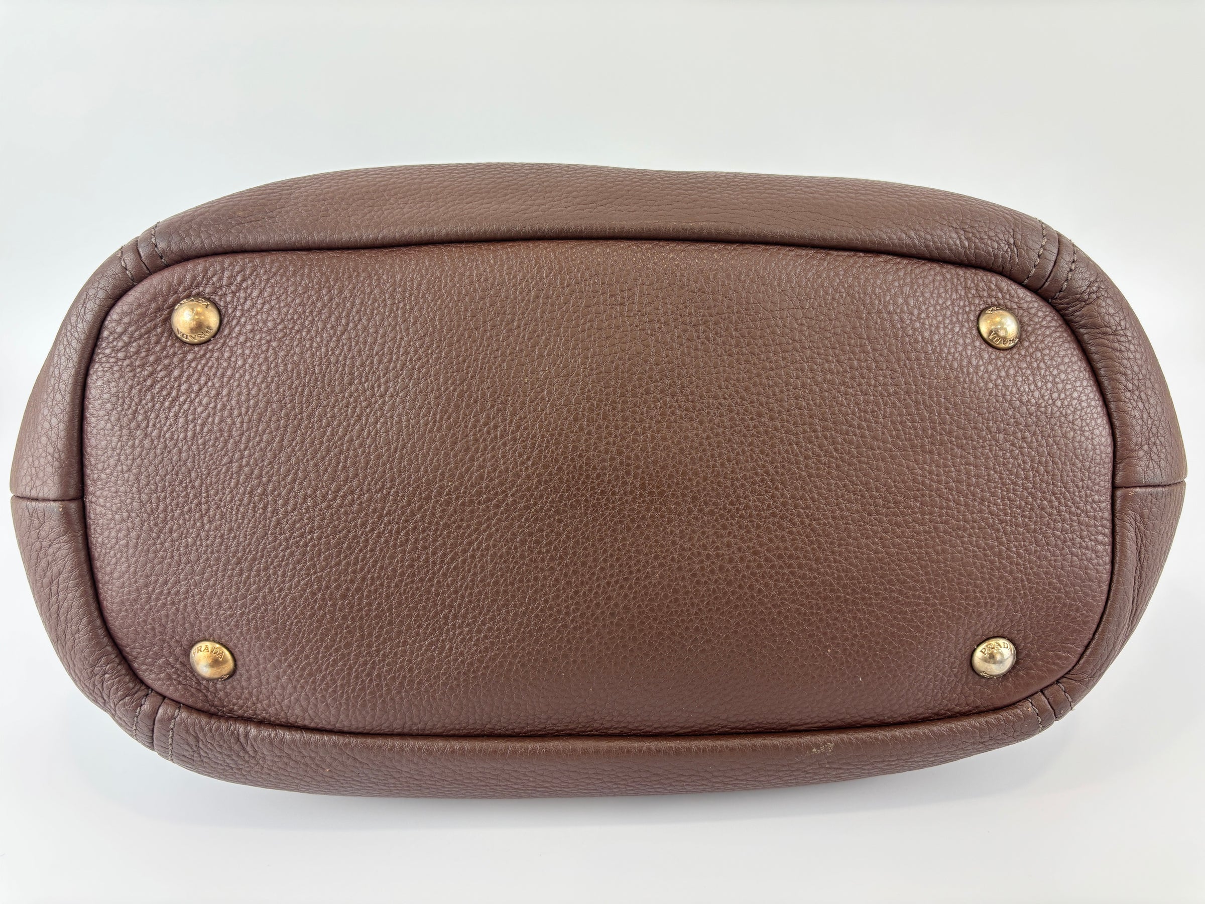 BR5096 Vitello Phenix Leather Hobo Bag Bruciato Brown
