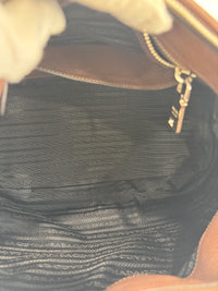 BR5096 Vitello Phenix Leather Hobo Bag Bruciato Brown