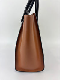 Micro Luggage Smooth Calfskin Tricolor Black / Caramel / Khaki