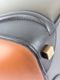 Micro Luggage Smooth Calfskin Tricolor Black / Caramel / Khaki