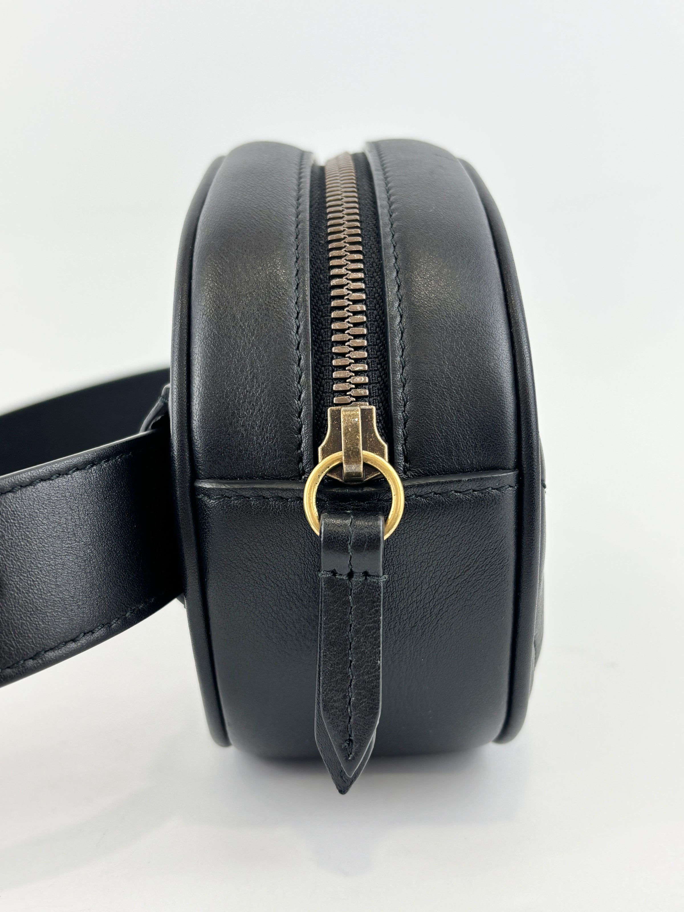 Black GG Marmont Matelasse Leather Large Belt Bag Size 75cm / 30”