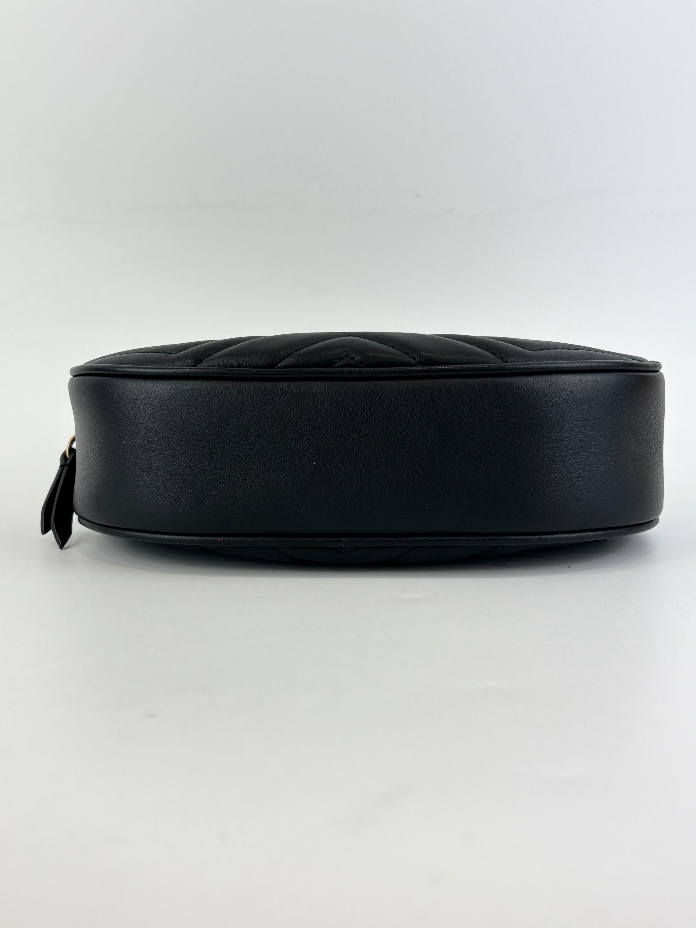 Black GG Marmont Matelasse Leather Large Belt Bag Size 75cm / 30”