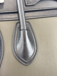 Micro Luggage Smooth Calfskin Tricolor Black / Caramel / Khaki
