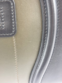 Micro Luggage Smooth Calfskin Tricolor Black / Caramel / Khaki