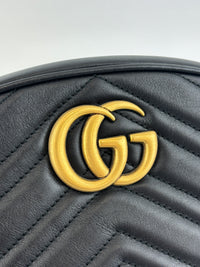 Black GG Marmont Matelasse Leather Large Belt Bag Size 75cm / 30”