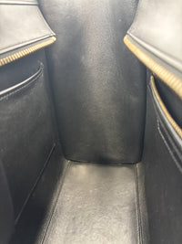 Micro Luggage Smooth Calfskin Tricolor Black / Caramel / Khaki