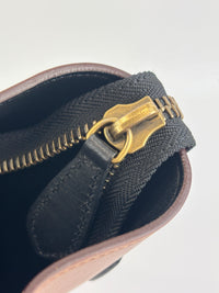 Micro Luggage Smooth Calfskin Tricolor Black / Caramel / Khaki