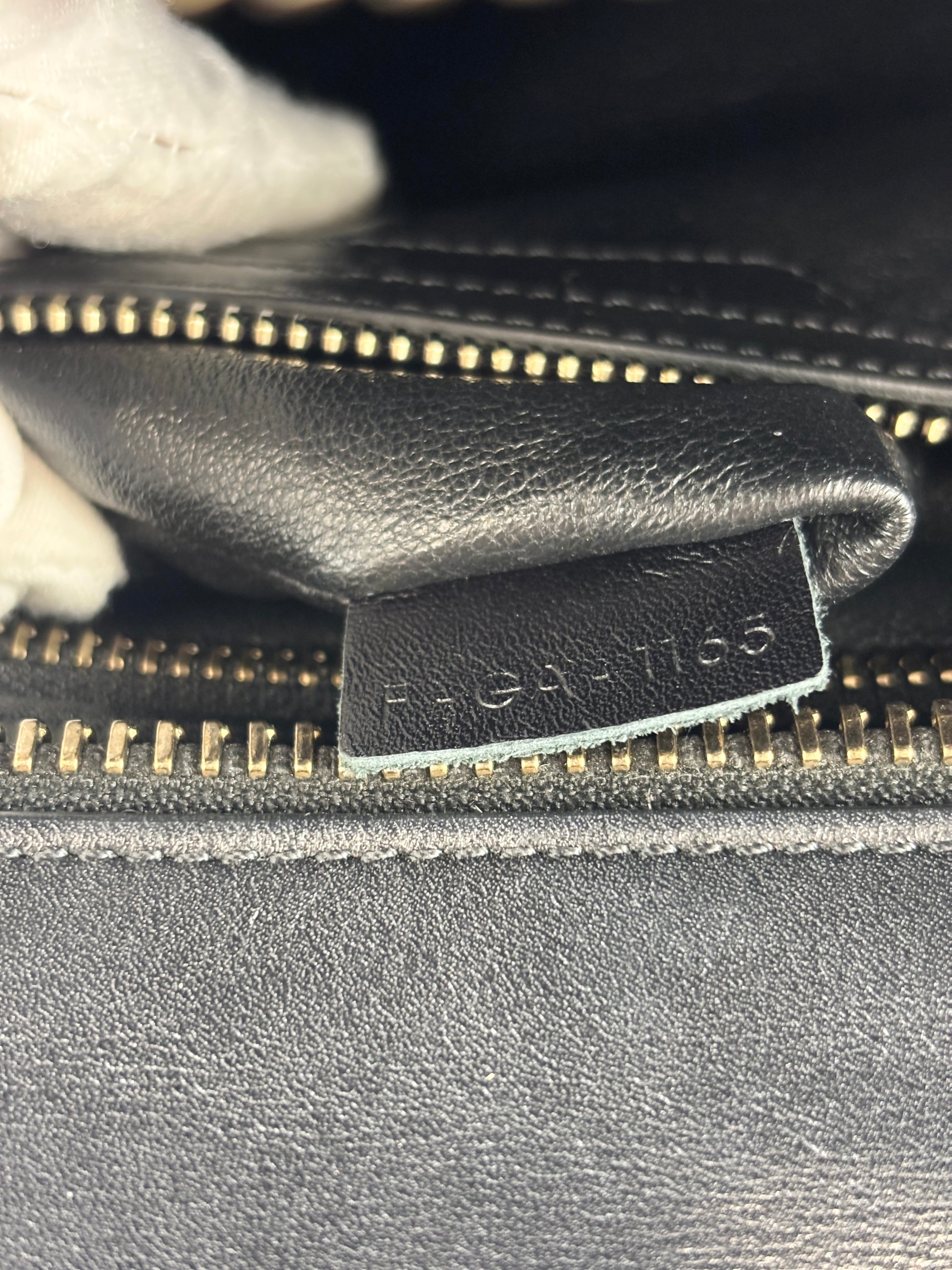Micro Luggage Smooth Calfskin Tricolor Black / Caramel / Khaki